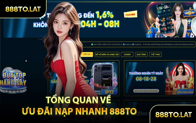 Tổng Quan Về Ưu Đãi Nạp Nhanh 888TO